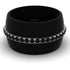 Men's Black Diamond Studded Wedding Band - Anthony No. 6